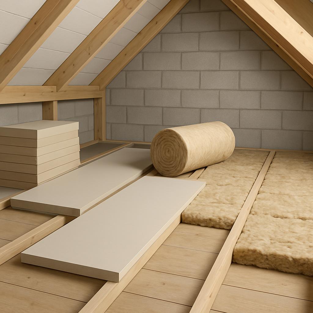 The house is under construction for insulation purposes, converters, other fixtures.